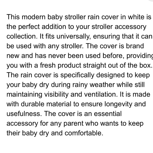Stroller Rain Cover Universal NWT Baby Travel Weather Rare Color Sage Green - Picture 4 of 6